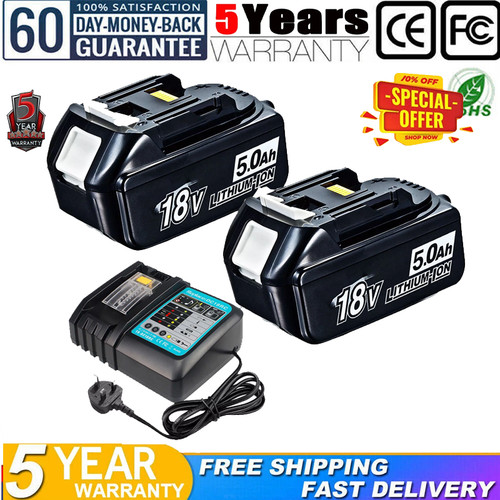 2pack battery for makita - makita, 18v