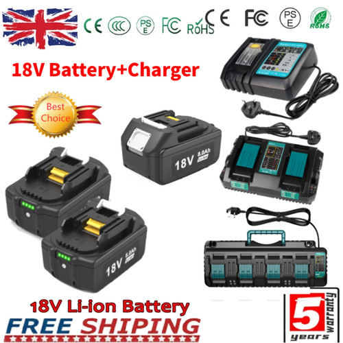 2pack battery for makita 18v - for,