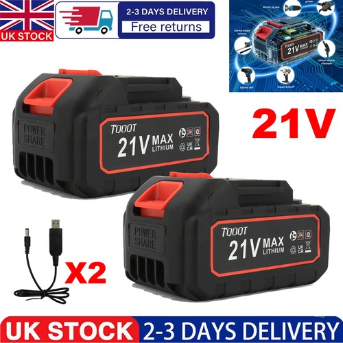 2packs 21v 5ah - 21v, li-ion