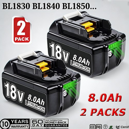 Packs 0ah for - 2, 8.0ah