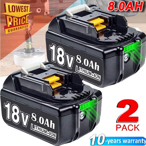 2pack for makita - for, 8.0ah